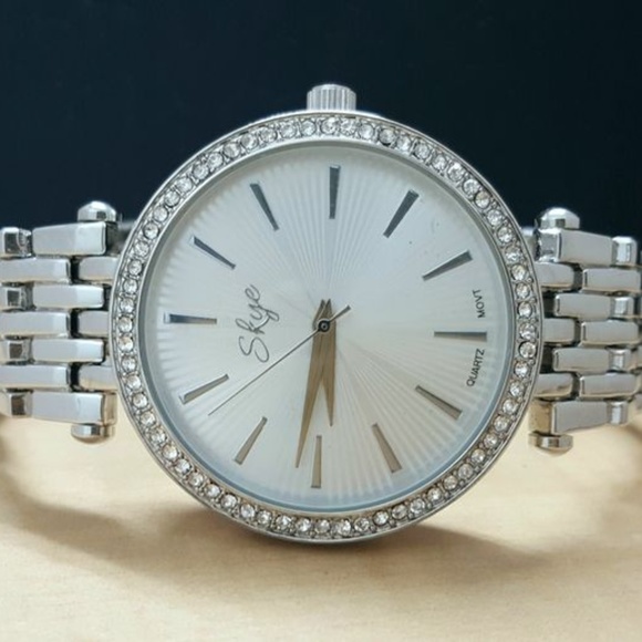 Skye Women's Designer Watch with Sparkling Stones - Picture 2 of 3